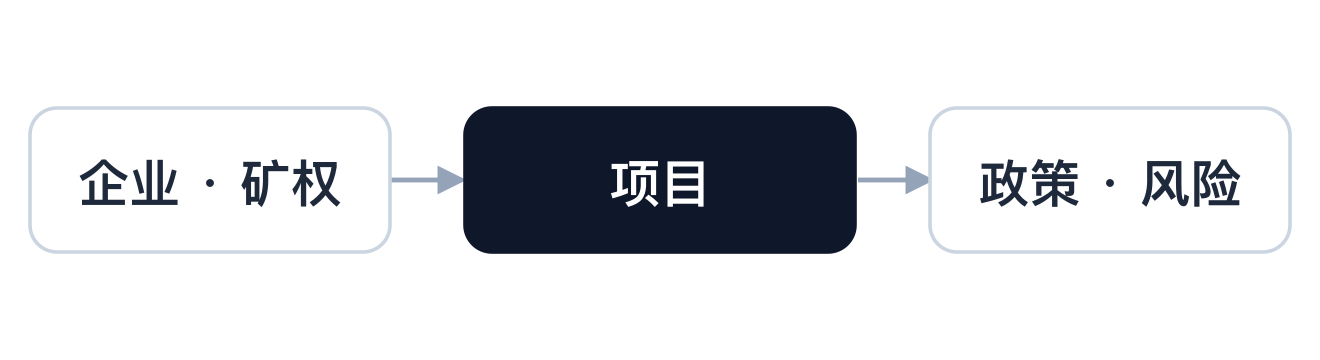 企业矿权、项目与政策风险的关系链条